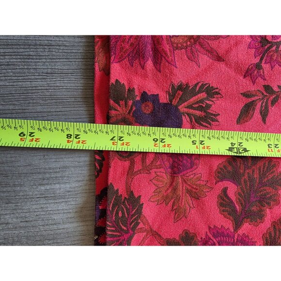 Ease Sport Floral Print 3X Orange Red & Pink Womens Blouse - Picture 6 of 7